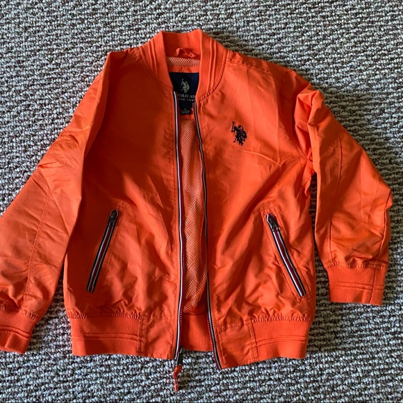 U.S. Polo Assn. orange jacket - Picture 3 of 6